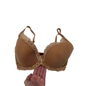 Natori Feathers T-Shirt Bra Cafe Tan Women's Size 34DDD Style 730023 MSRP $68